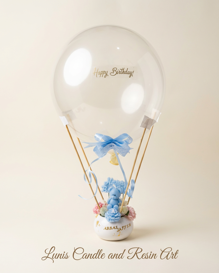 Balloon Bliss birthday candle